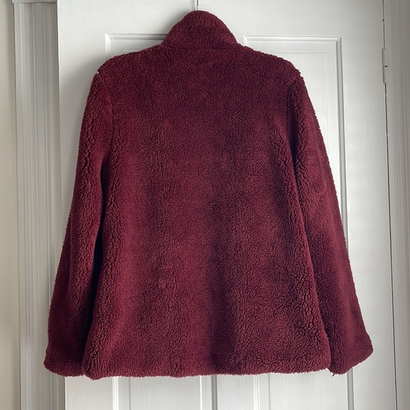 Charlotte Russe Maroon Teddy Coat NWOT - Picture 5 of 5